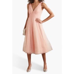 Marchesa Notte Sequined Tulle Dress